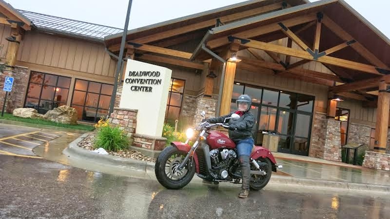 Riding in the rain motorcycles