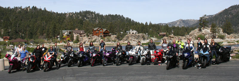 recap of womens sportbike rally west group photo