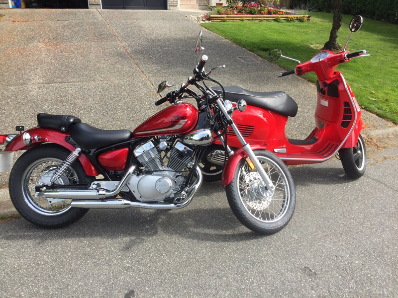 59 female and formidable on her motorcycle starter bikes