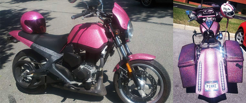pink motorcycles buell blast