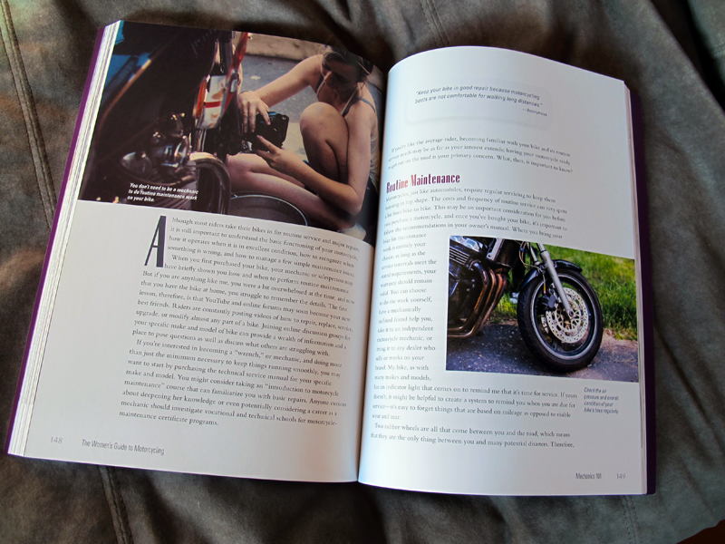 book review womens guide to motorcycling inside