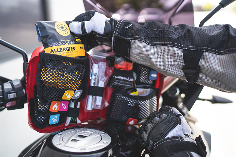 Motorcycle first shop aid kit