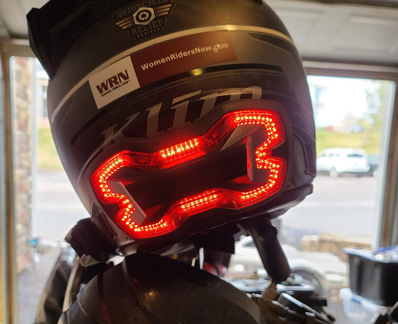 Wireless LED Motor Bike Motorcycle Rider Helmet Turn Signal Stop Brake light