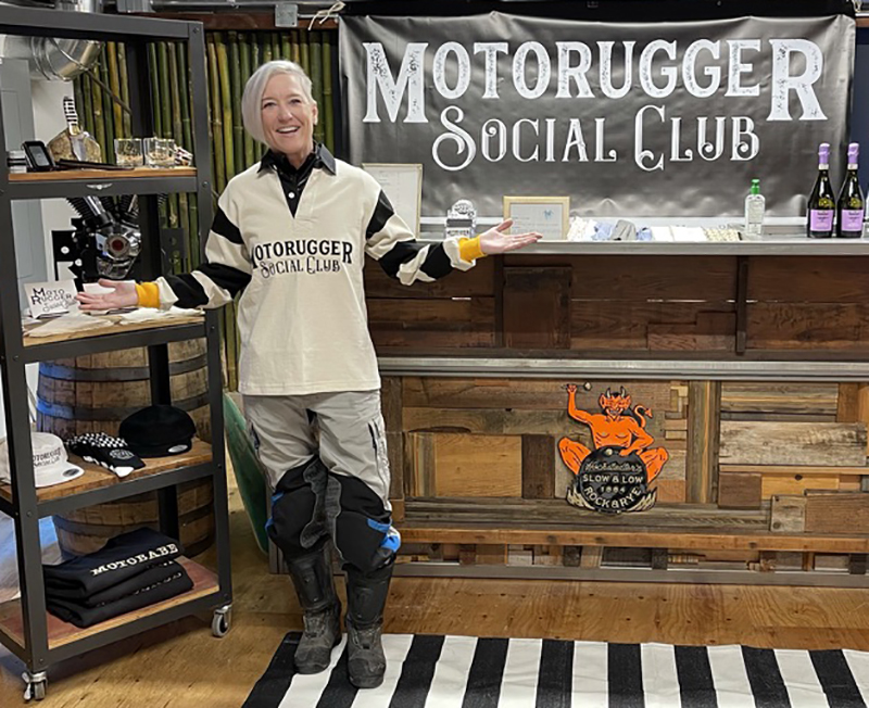 The first item I had to make room for in my already-tightly-packed tail bag was this MotoRugger rugby style jersey. I couldn’t resist the sporty design and high quality fabric shirt.