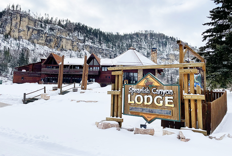 The beautiful Spearfish Canyon Lodge, located just 70 miles from the Rapid City airport, is the perfect nesting spot for the weekend adventure.