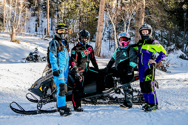 Attractive, functional, and thankfully very warm snowmobiling gear is available for rental through Mountainist, one of Ride Wild and Polaris’ preferred partners. We rented “mono-suits” (one piece snow suits) which are waterproof and prevent snow from creeping in at the waist during play time. Some even have a convenient zippered “butt flap” to allow an easier experience when using outhouses along the route.