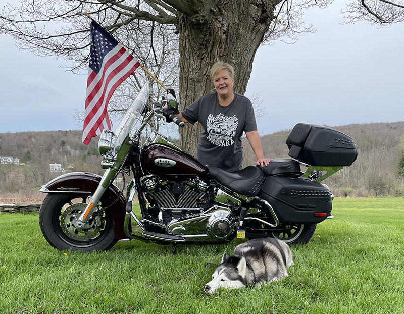 I’ll be bonding with my new 2022 H-D Heritage Classic 114 on the AMCA Riveters Chix on 66 Presented by Harley-Davidson ride. This is my fourth motorcycle since I began riding in 1984.
