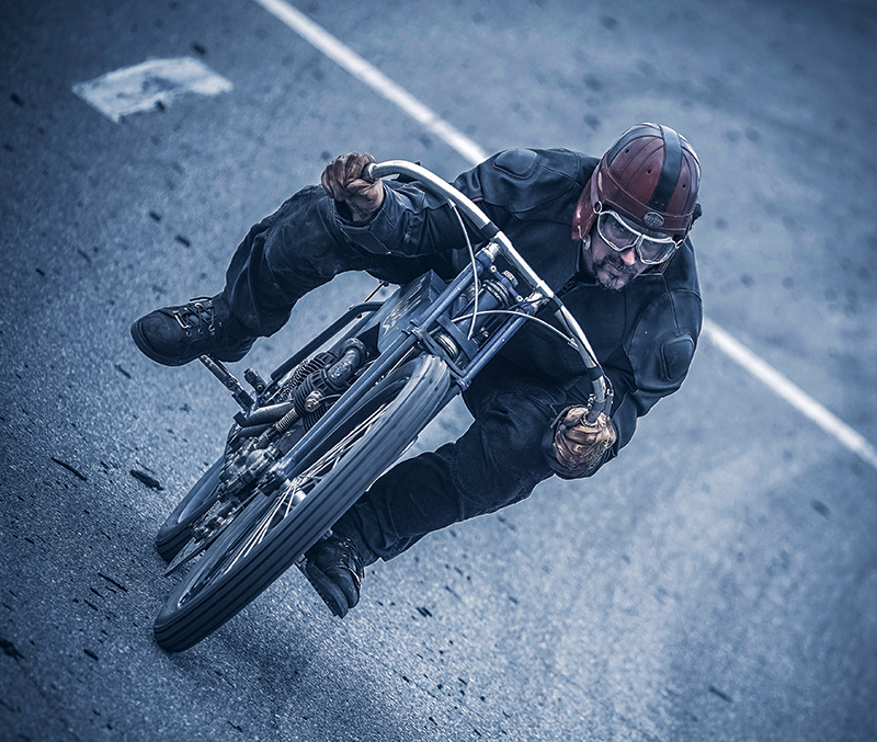 In 2017, Billy made his dream a reality by starting the first Sons of Speed, which is now held each March at Daytona Bike Week and again during Biketoberfest in October, both held at the New Smyrna Speedway. Though the track is not made of wood, the asphalt track that was built in the 1950s is banked at 18-20 degrees and has a capacity to seat 8,000 people.