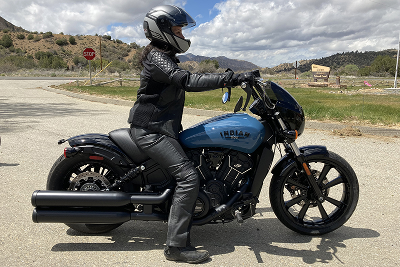 Indian Scout Rogue woman rider seat height sarah schilke