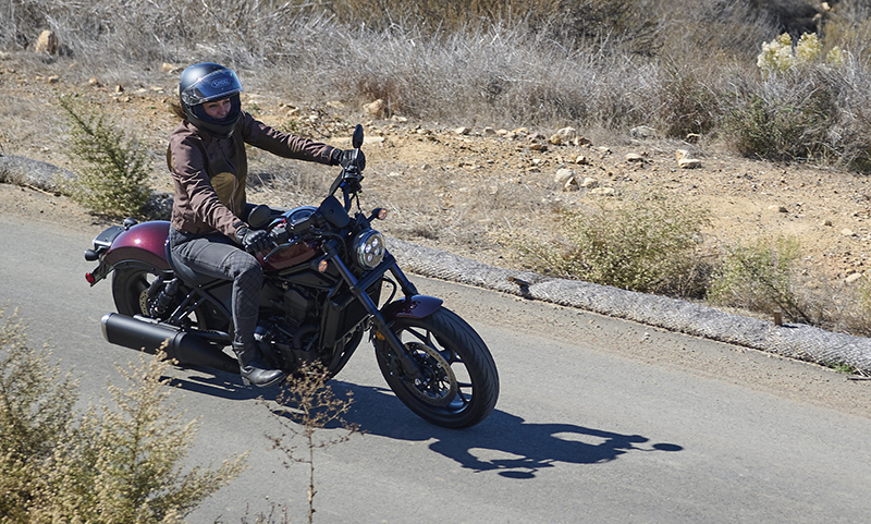 Honda Rebel 1100 woman rider