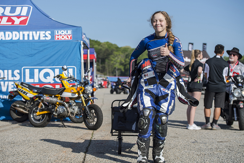 14-year old Kayla Yaakov from Pennsylvania recently made history as the first female rider to win an event in the U.S. National Road Racing series at MotoAmerica. Congratulations Kayla!
