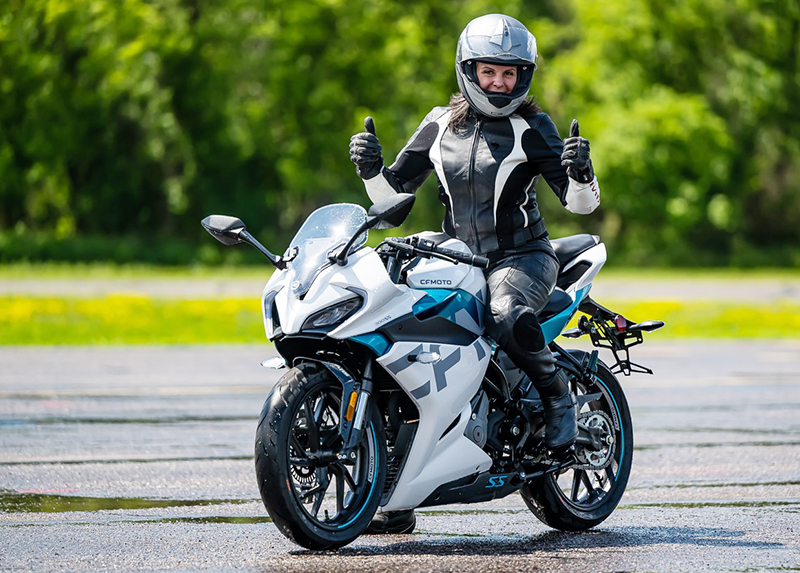 Giving the full line of CFMOTO two-wheeled offerings the thumbs-up. No matter what your riding style, there’s a bike for you that will impress with its styling, performance, and unmatched low price point.