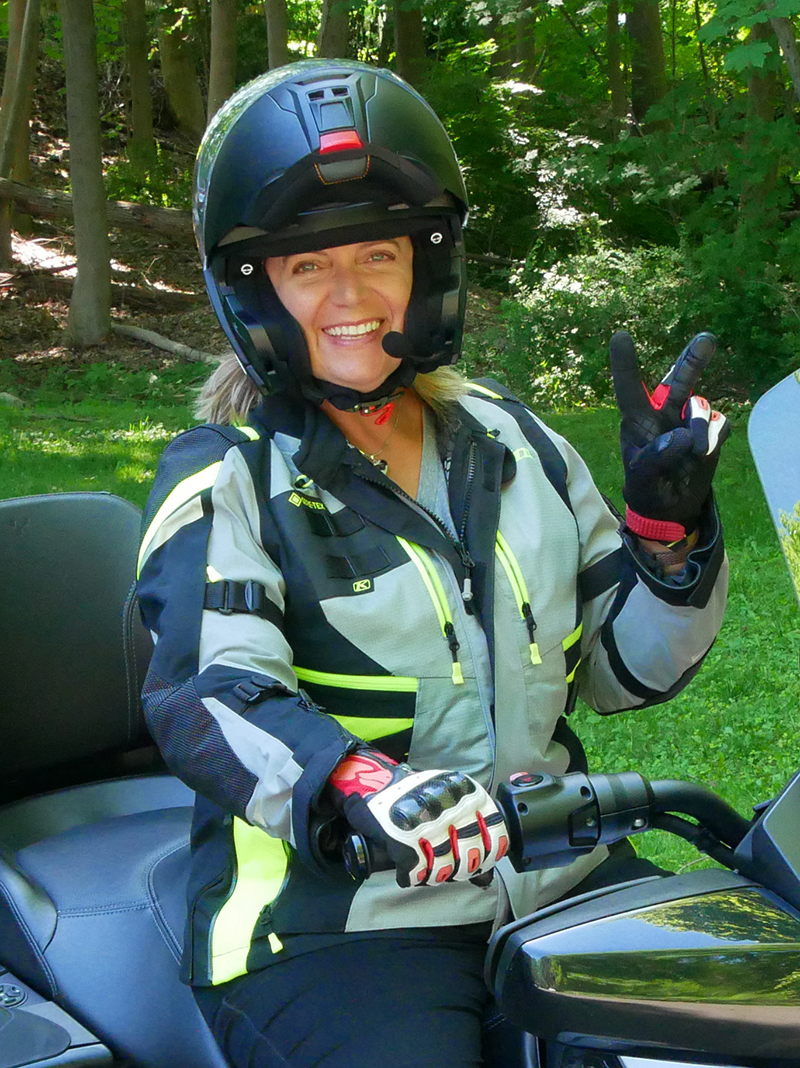 Women Riders Now Editor Tricia Szulewski Klim artemis jacket