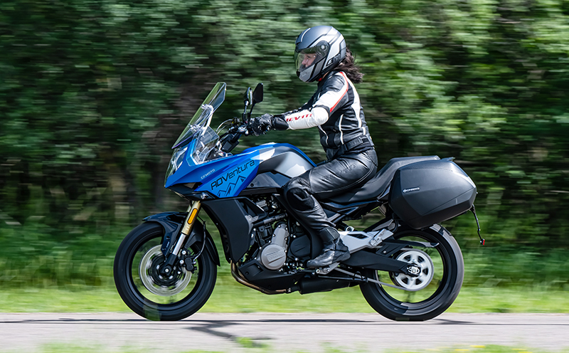 One of the first in the U.S. to test ride the 800 ADVentura S, I was impressed with it's performance, features, and viability with similar adventure bike models currently on the market. I'm looking forward to an opportunity to try the T (Terrain) version in an offroad habitat.