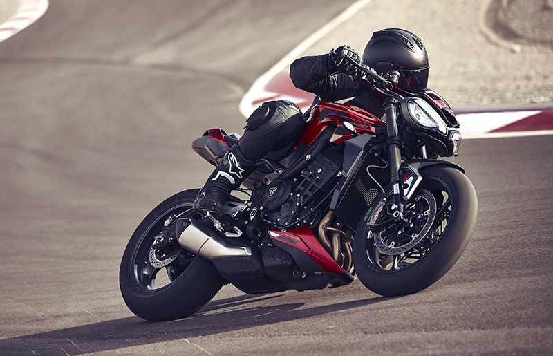 Triumph Street Triple riding