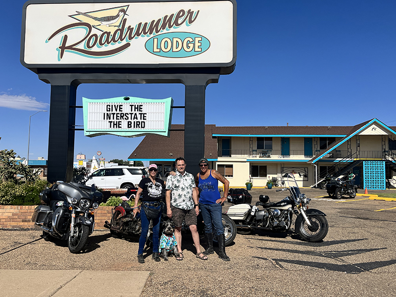 Chix on 66 women motorcyclists tucumcari roadrunner inn