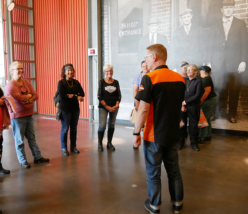 Chix on 66 harley-davidson museum tour