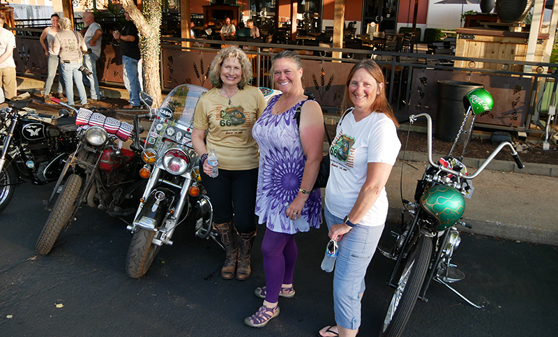 Chix on 66 organizers Karan Andrea, Ivy Yapelli, and Kathy Stroebel