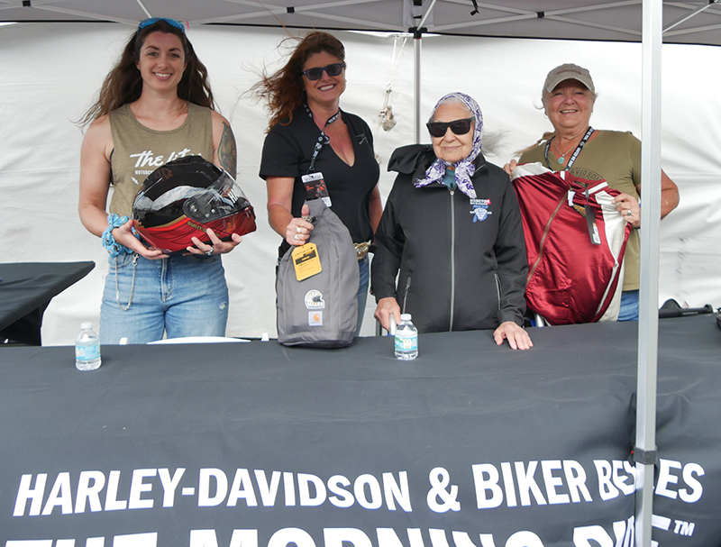 Raffle winners Biker Belles Daytona 2023