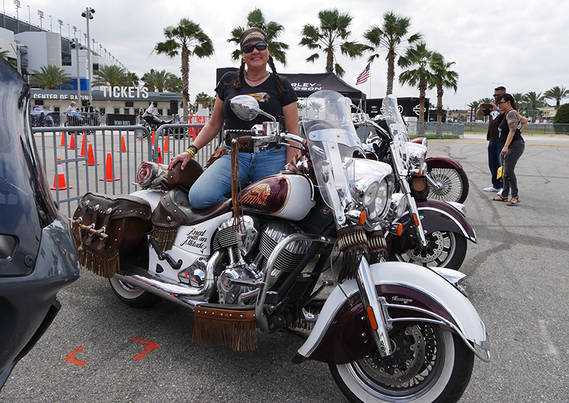 Indian motorcycle ride-in bike show