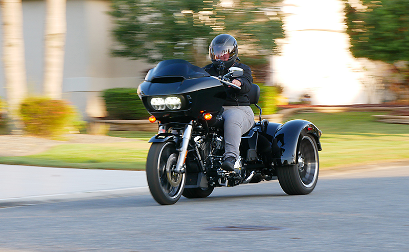 Road Glide 3 woman riding