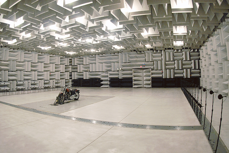 Harley-Davidson sound testing lab