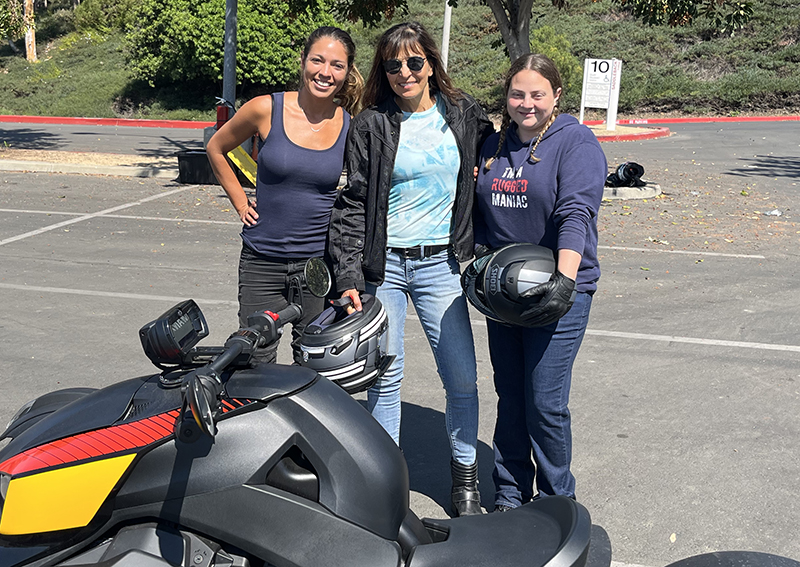 Women three wheeled riding clinic