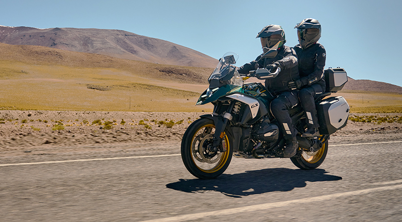 2024 BMW R 1300 GS two-up rider and passenger