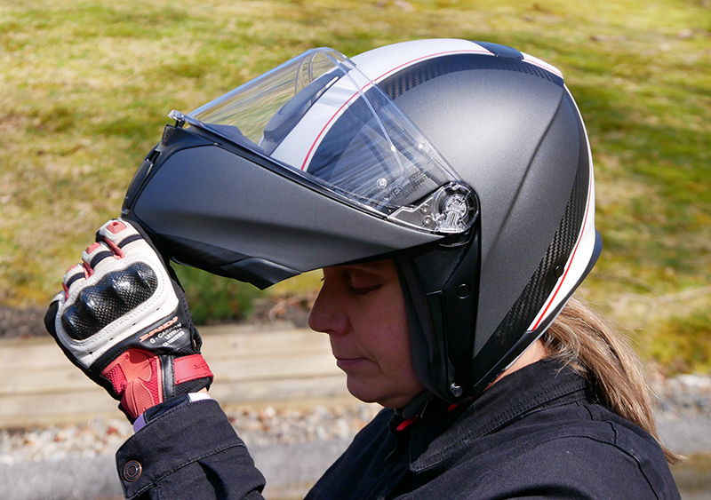 AGV Sportmodular helmet chin up
