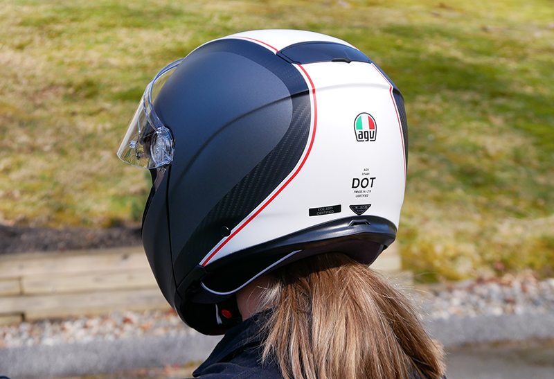 AGV Sportmodular helmet back