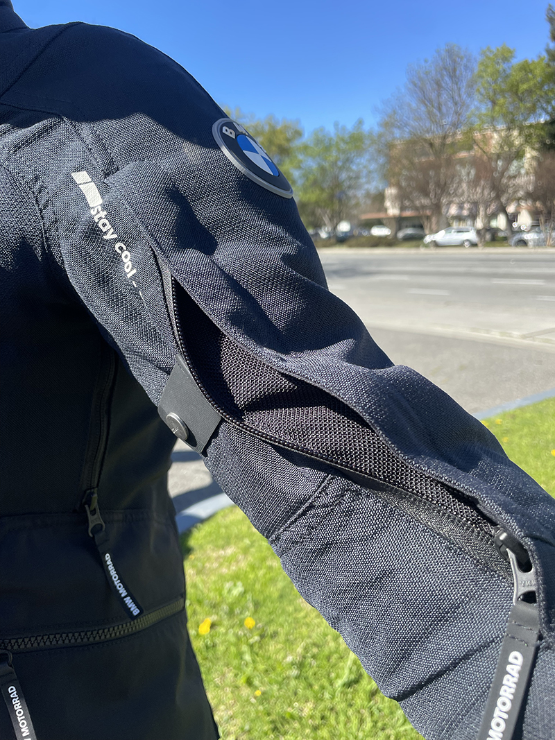 BMW GS Rallye GTX jacket arm vent zipper