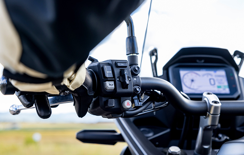 Transalp hand controls