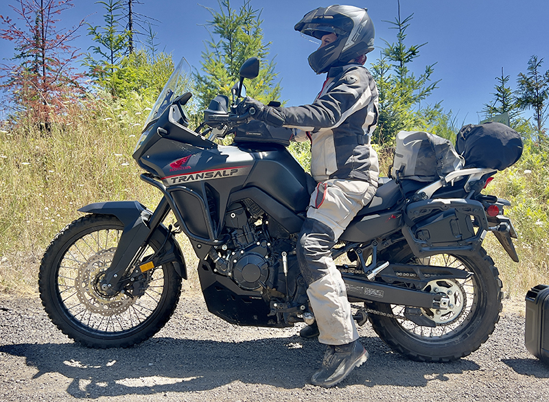 Transalp seat height woman rider