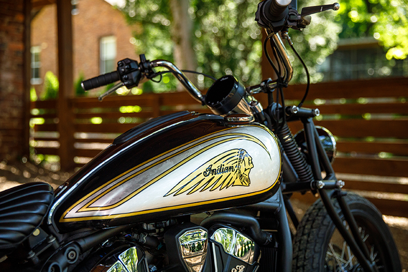 Custom Indian Scout tank Brittney Olsen