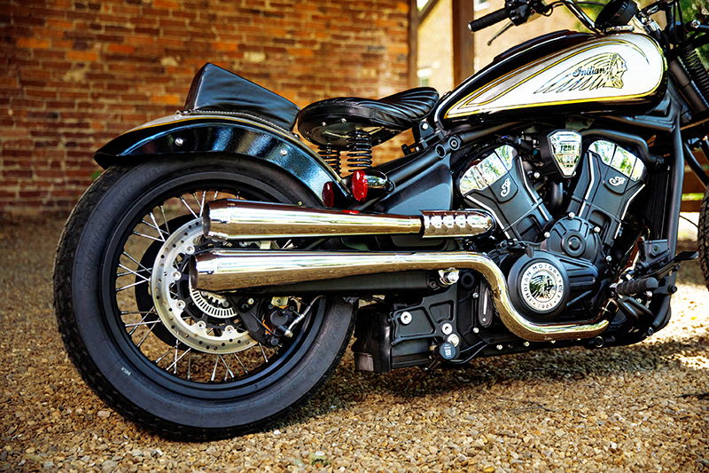 Custom Indian Scout rear fender