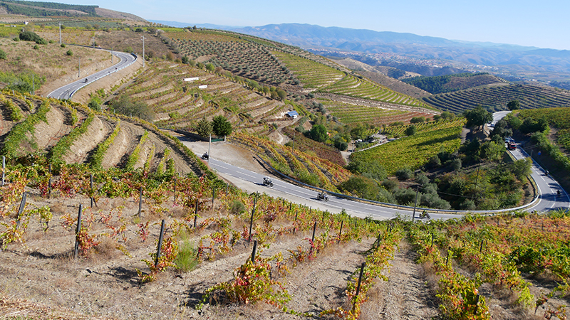 Portugal view and winding road