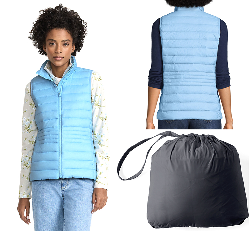 Lands End packable vest