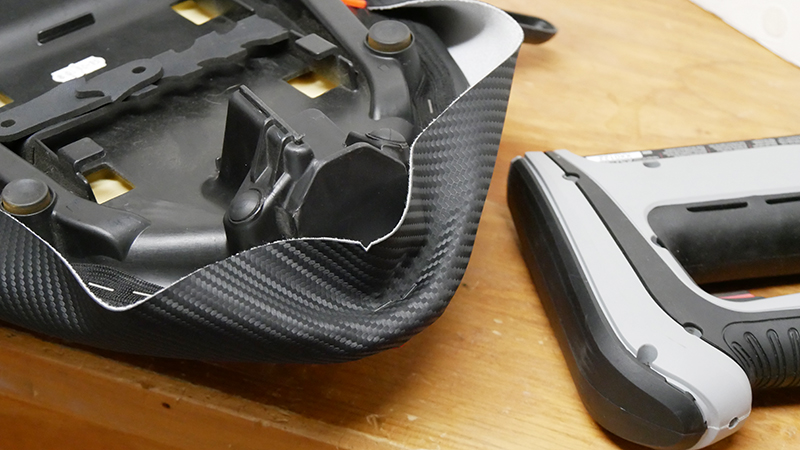 9-staplerear stapling motorcycle seat cover
