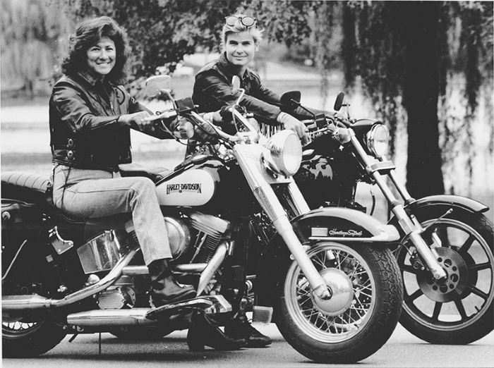 Jo Giovannoni and Cris Simmons of Harley Women Magazine Trailblazers in motorcycle media, Jo Giovannoni and Cris Sommer-Simmons co-founded Harley Women Magazine, giving voice to female riders long before it was mainstream.