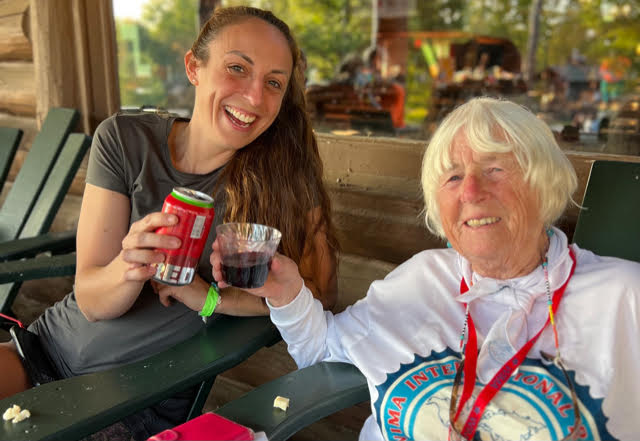 11 hayley and linda bick 60 year member and WIMA Australia President, Linda Bick, shares a friendly toast with Hayley Bell of WRWR. Everyone enjoyed the multi-generational friendships, especially these two as Hayley was there with her two-year-old daughter, Nya, in tow.