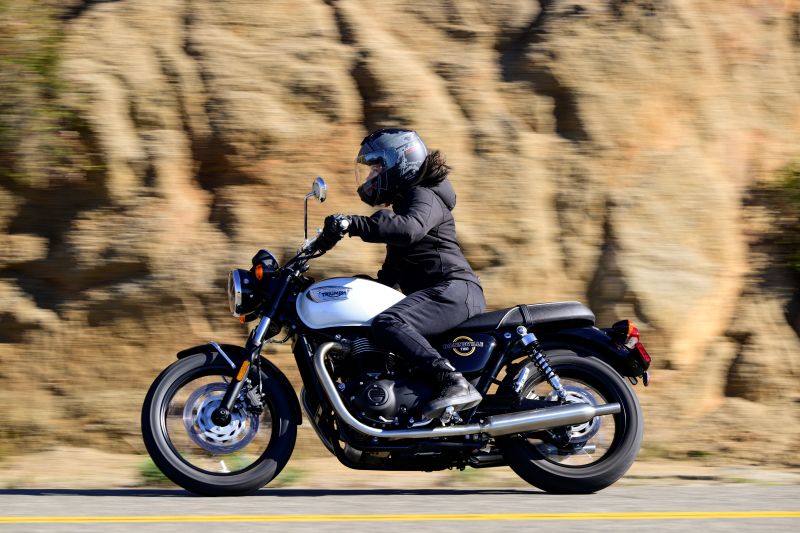 The 2026 Triumph Bonneville T100 maintains its classic good looks but feels sharper and more refined thanks to modern rider aids. Its timeless silhouette and modern refinements provide a confidence-inspiring ride.