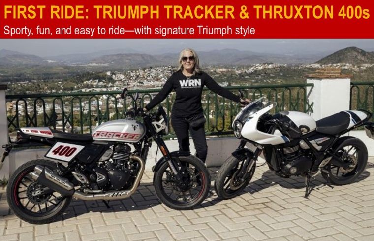 thruxton 400 tracker 400 slider